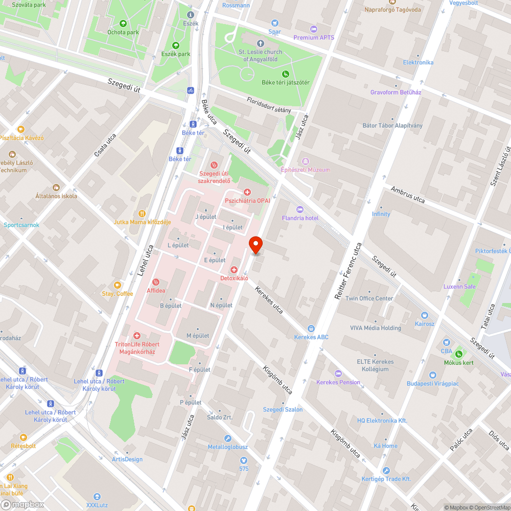 Beszakadt jàrda bejelentés helye