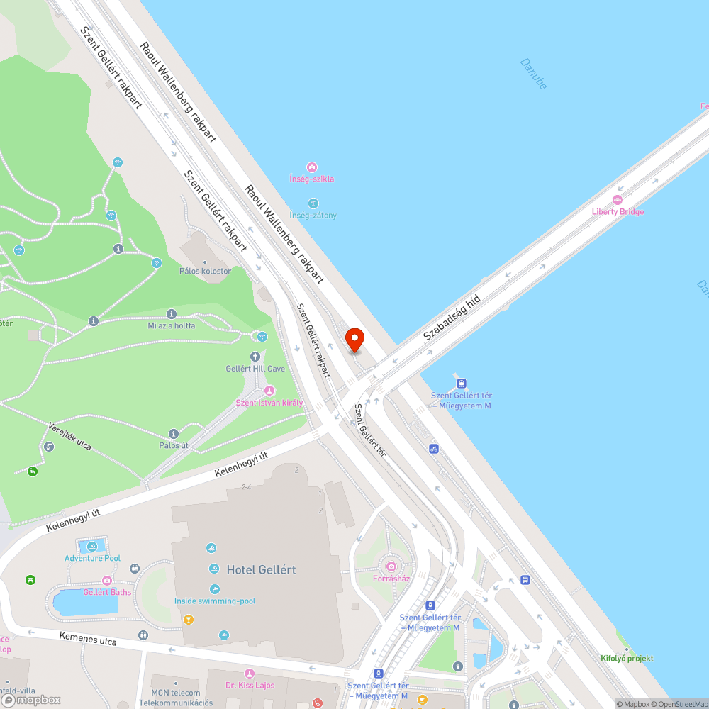 Üvegszilánk a kerékpárúton bejelentés helye