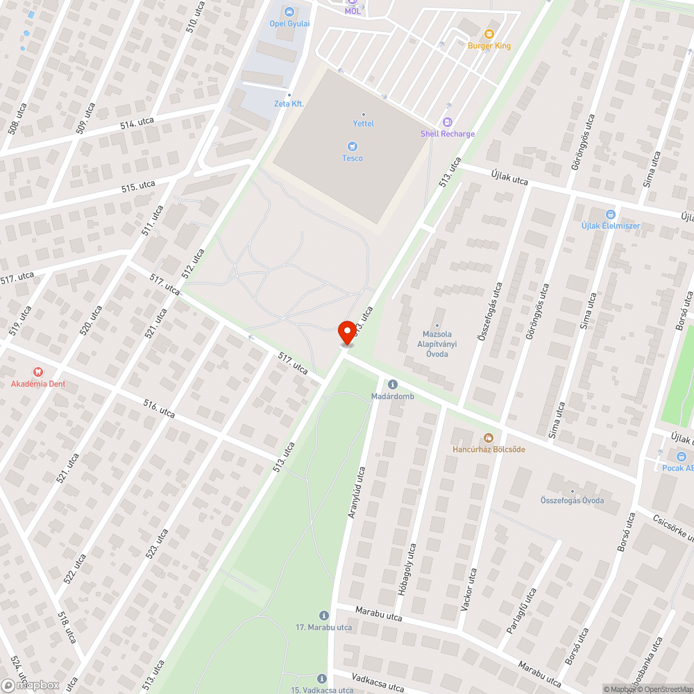 Láthatatlan tábla bejelentés helye