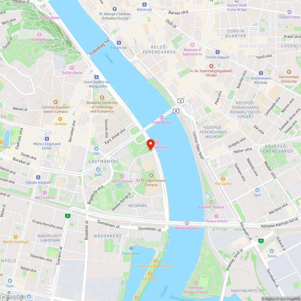 Kiszáradt fa a Pázmány Péter sétányon bejelentés helye