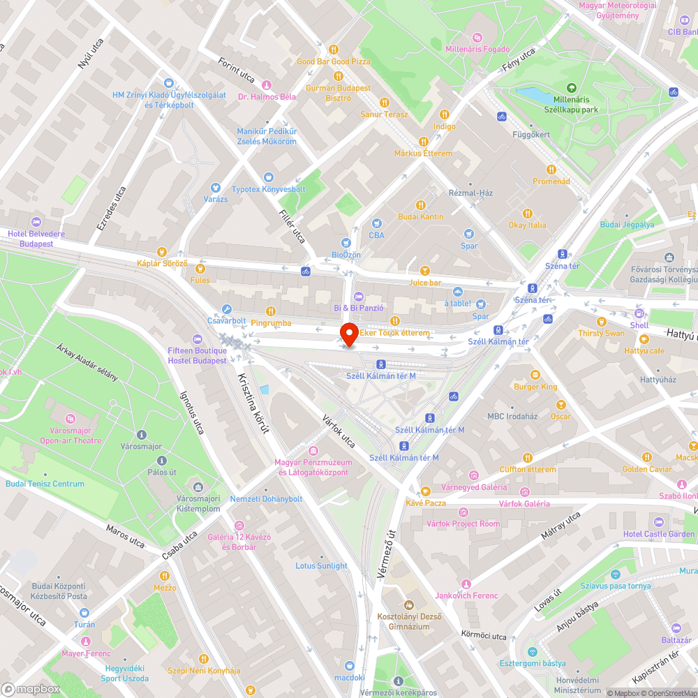 Széll Kálmán téri fák bejelentés helye