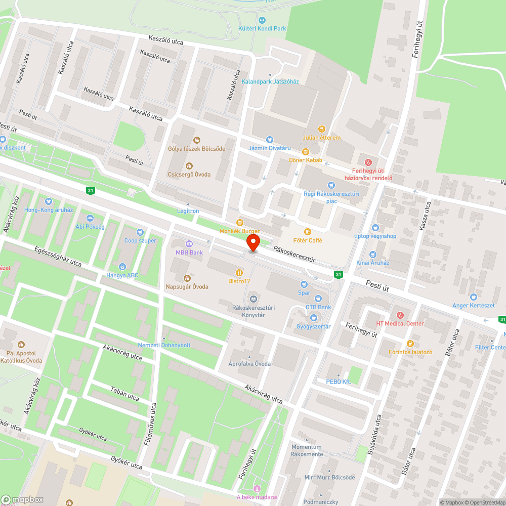 Rossz minőségű járda bejelentés helye