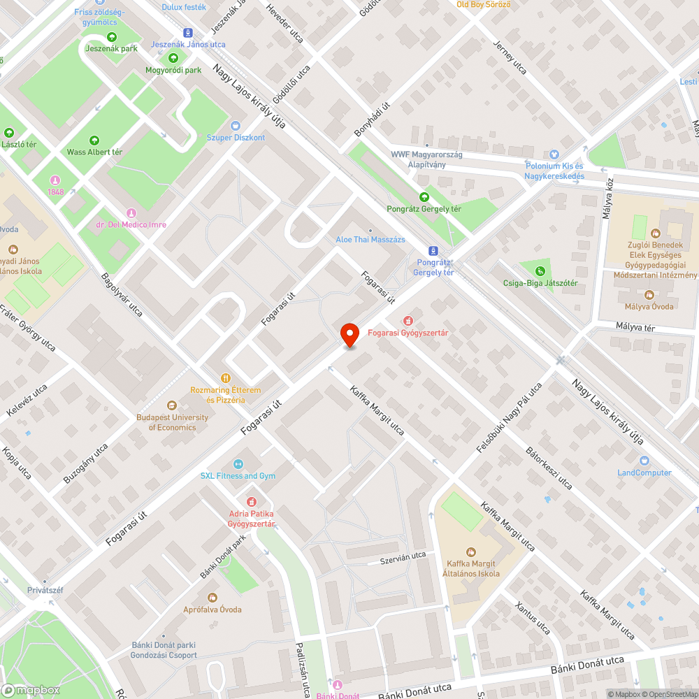 Eldugult csapadékvíz-elvezető bejelentés helye