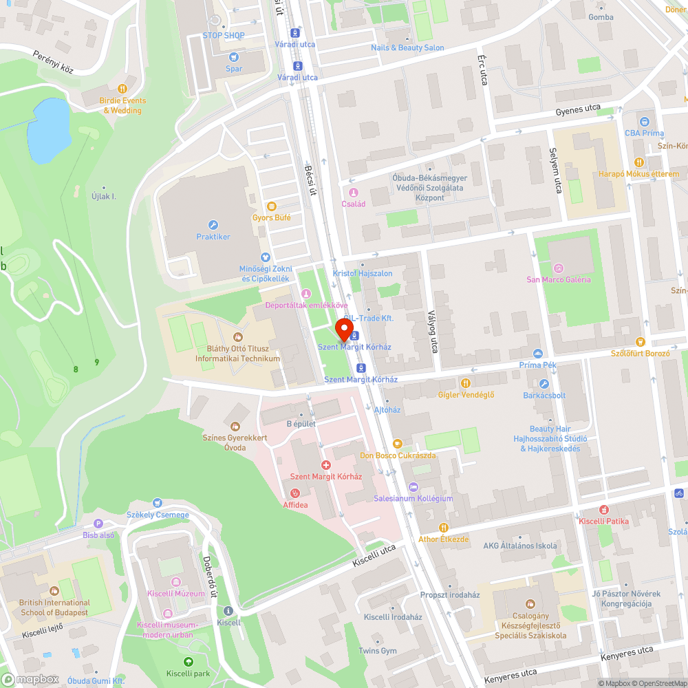 III. Bécsi út - Gelléri Andor Endre u. - száraz fa kivágáss bejelentés helye