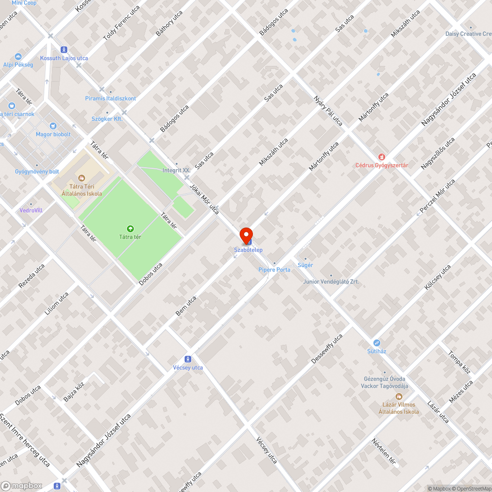 Bozótos bejelentés helye