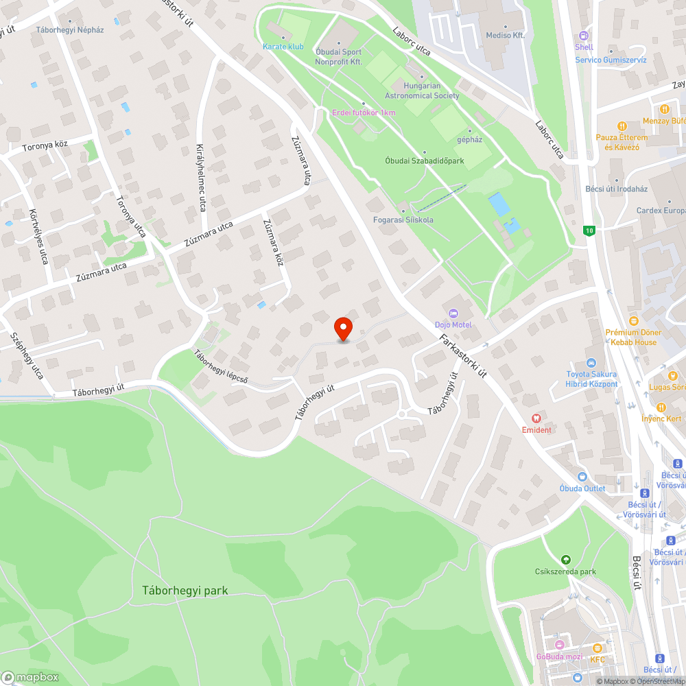 III. Táborhegyi lépcső 4-6. közti közvilágítás hibája bejelentés helye