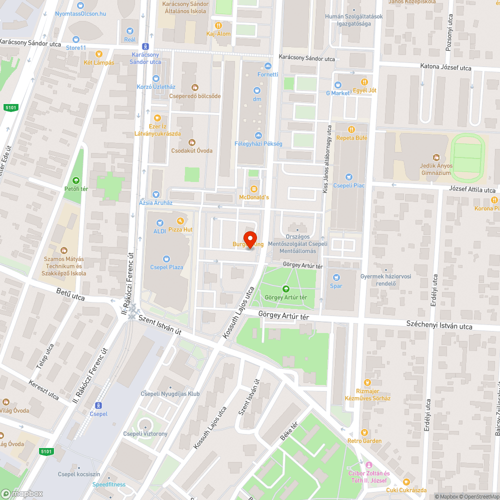 Eldugult víznyelő bejelentés helye