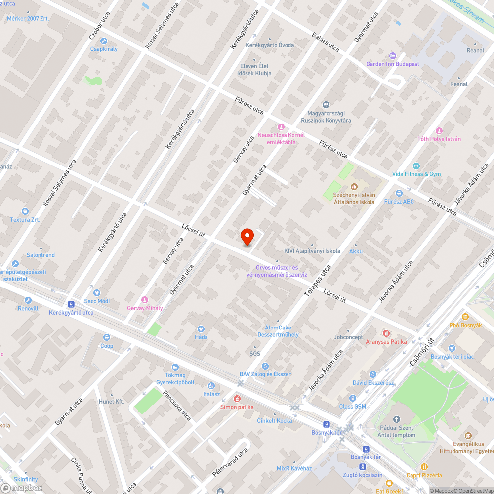 Veszélyes útszakasz bejelentés helye