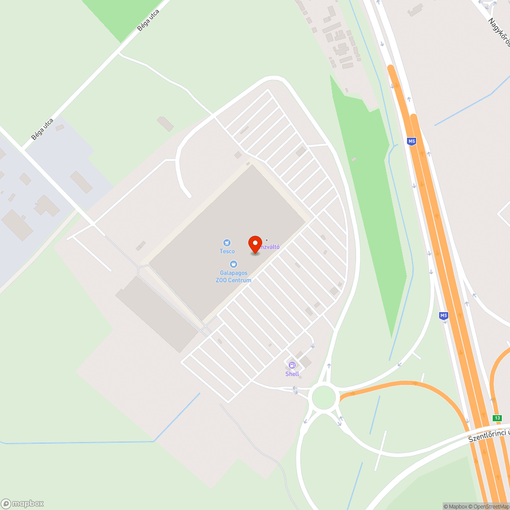 Ruhagyűjtő konténer a pesterzsébeti Tescónál bejelentés helye