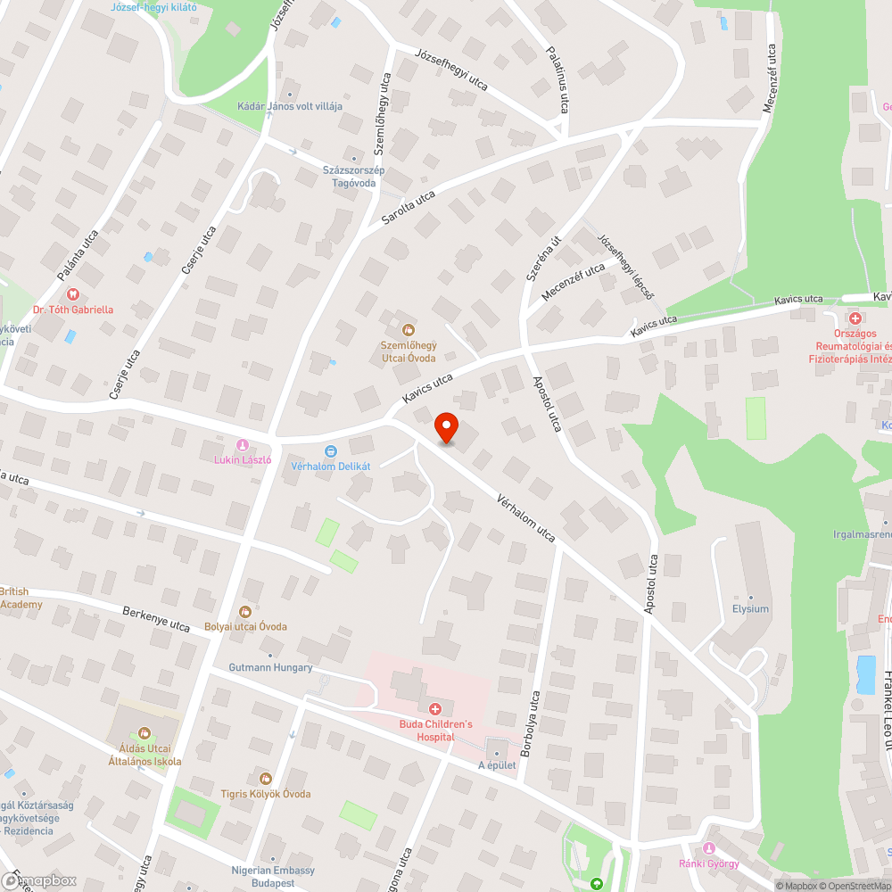 Zöldhulladék a Vérhalom u. 27. előtt bejelentés helye