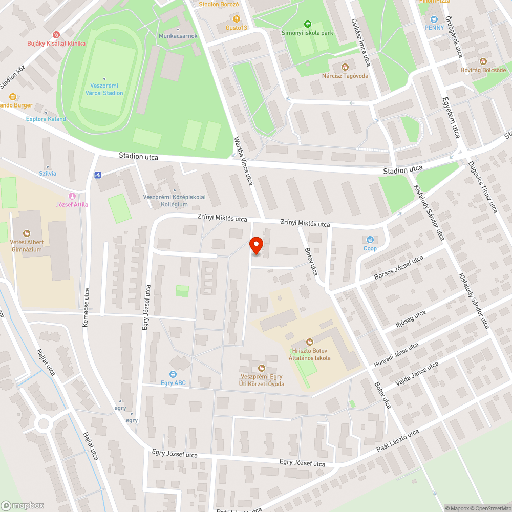 Elhagyott autó bejelentés helye