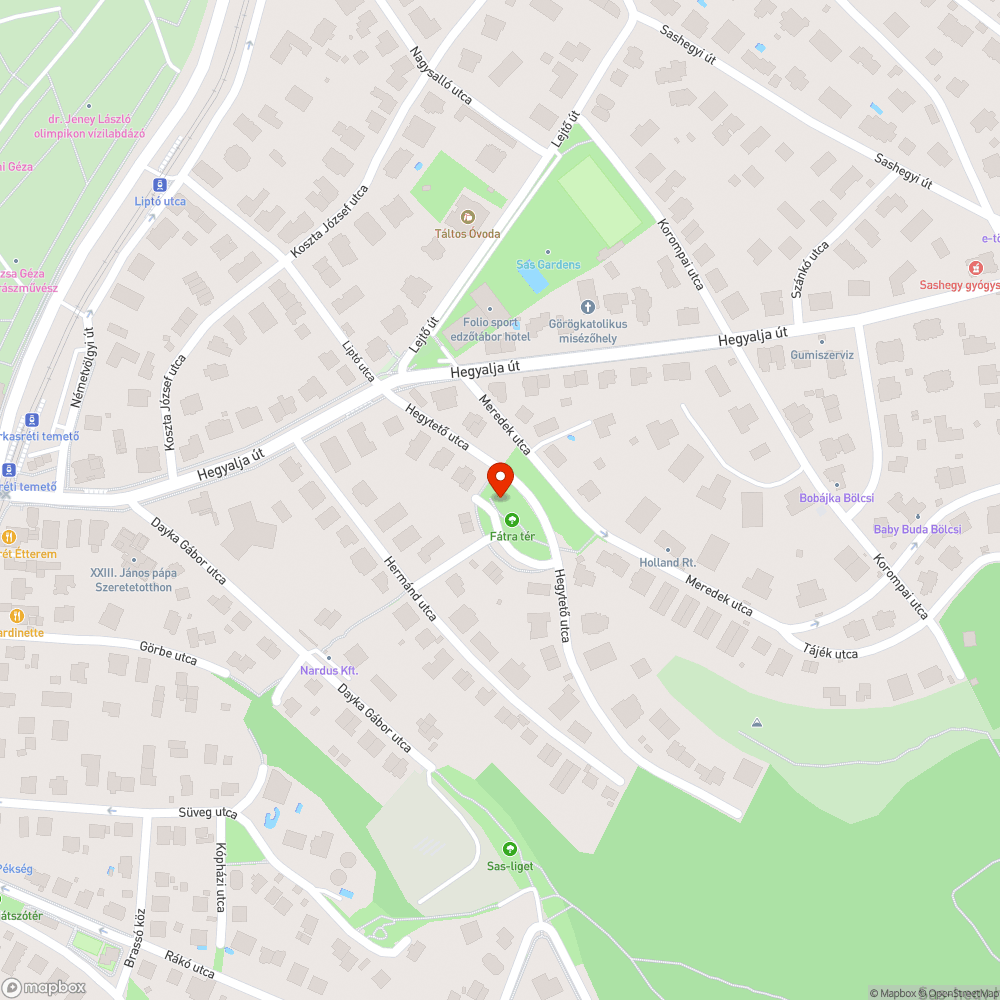 Kosz, gondozatlan park, szétesett bútorok bejelentés helye