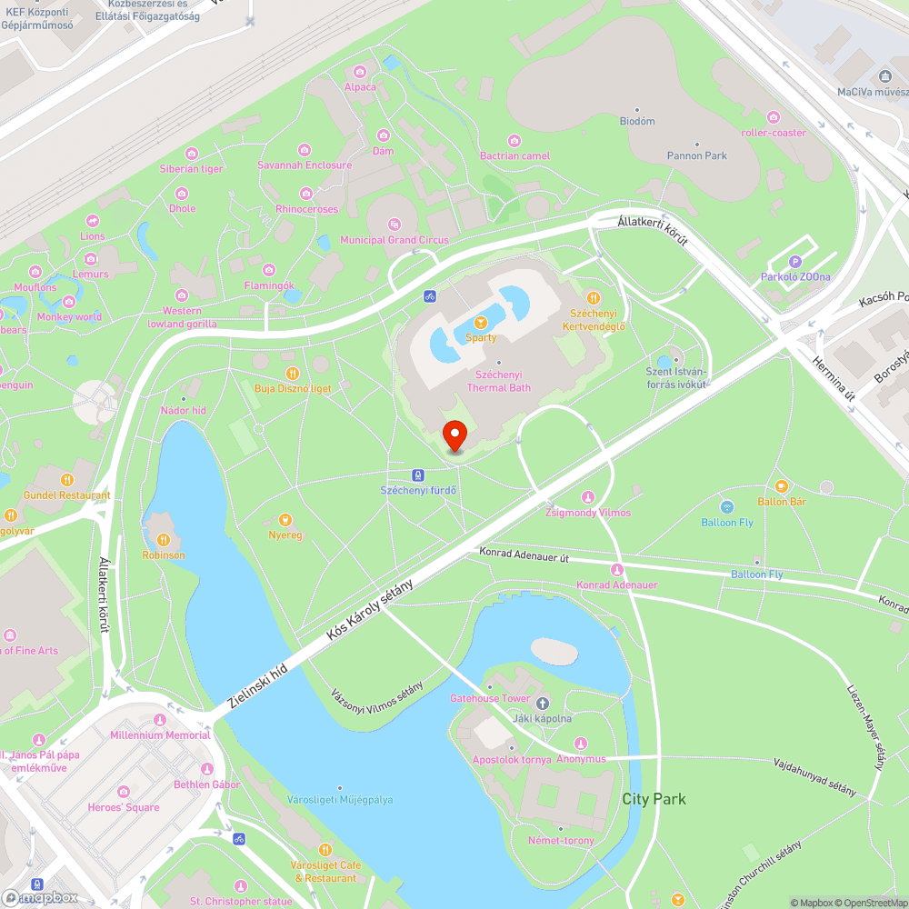 magas padka a Széchenyi fürdőnél bejelentés helye