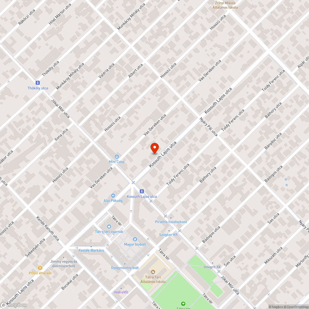 Beszakadt járda bejelentés helye