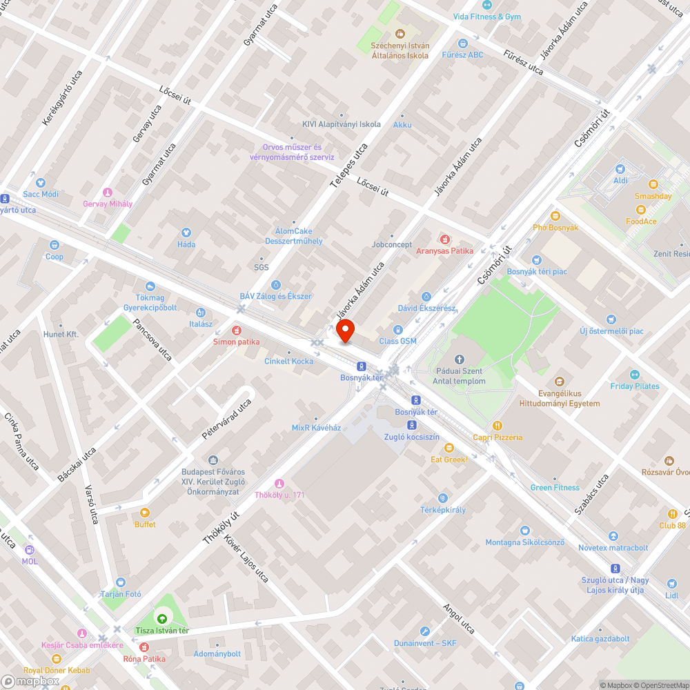 Kátyúk a 32 es busz megállója előtt bejelentés helye