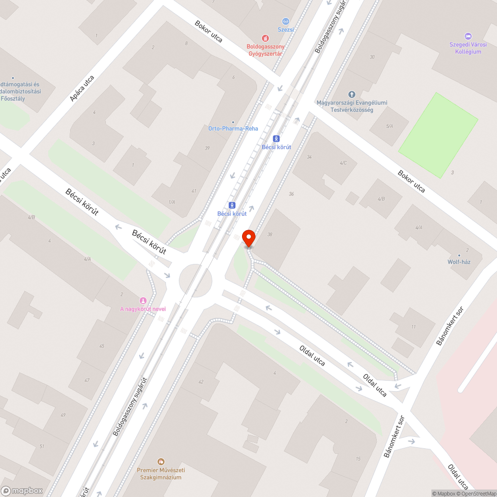 Magányos oszlop bejelentés helye