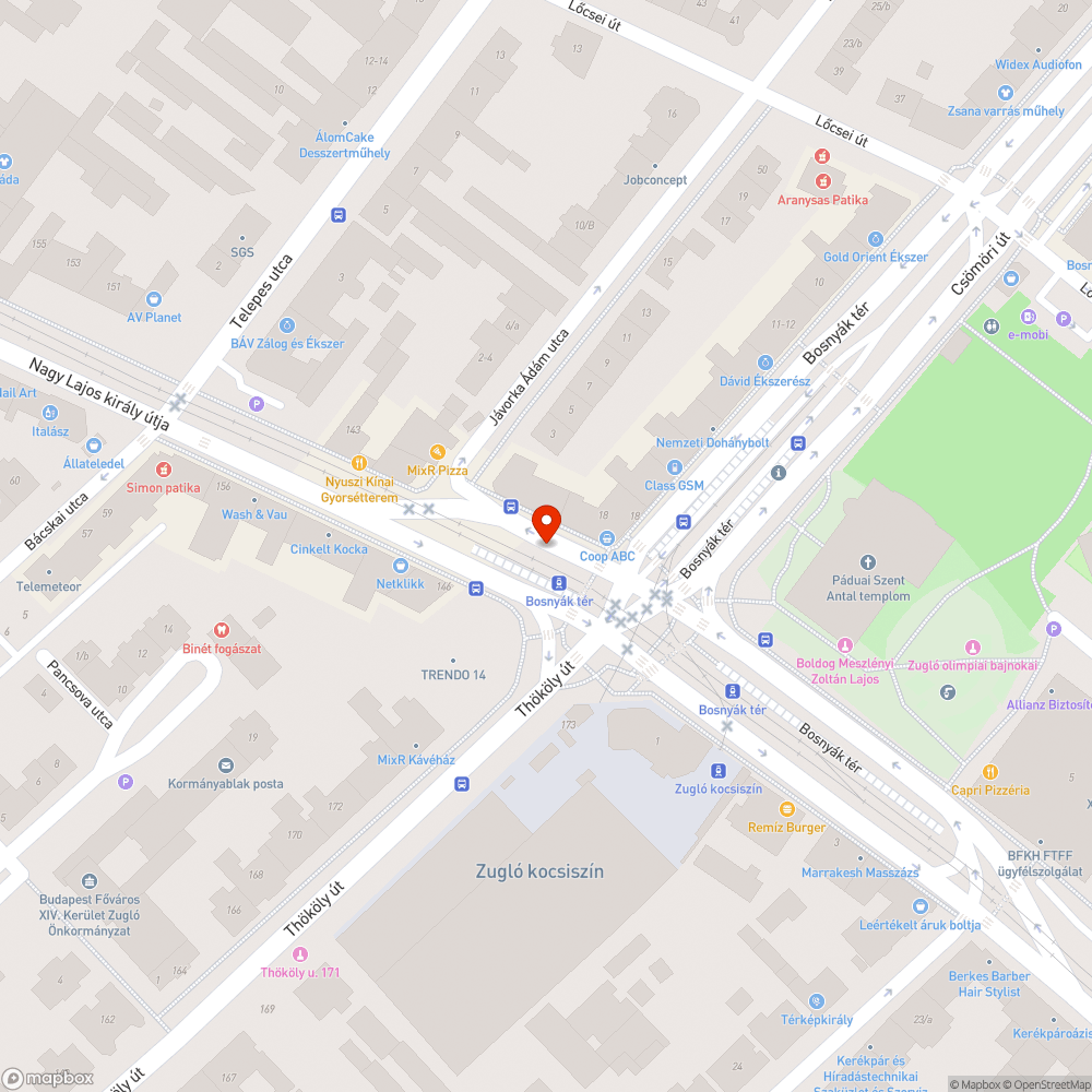 Megsüllyedt aszfalt burkolat bejelentés helye