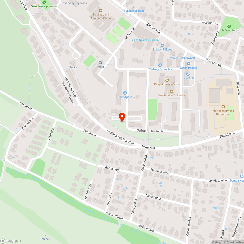 Zöldhulladék bejelentés helye