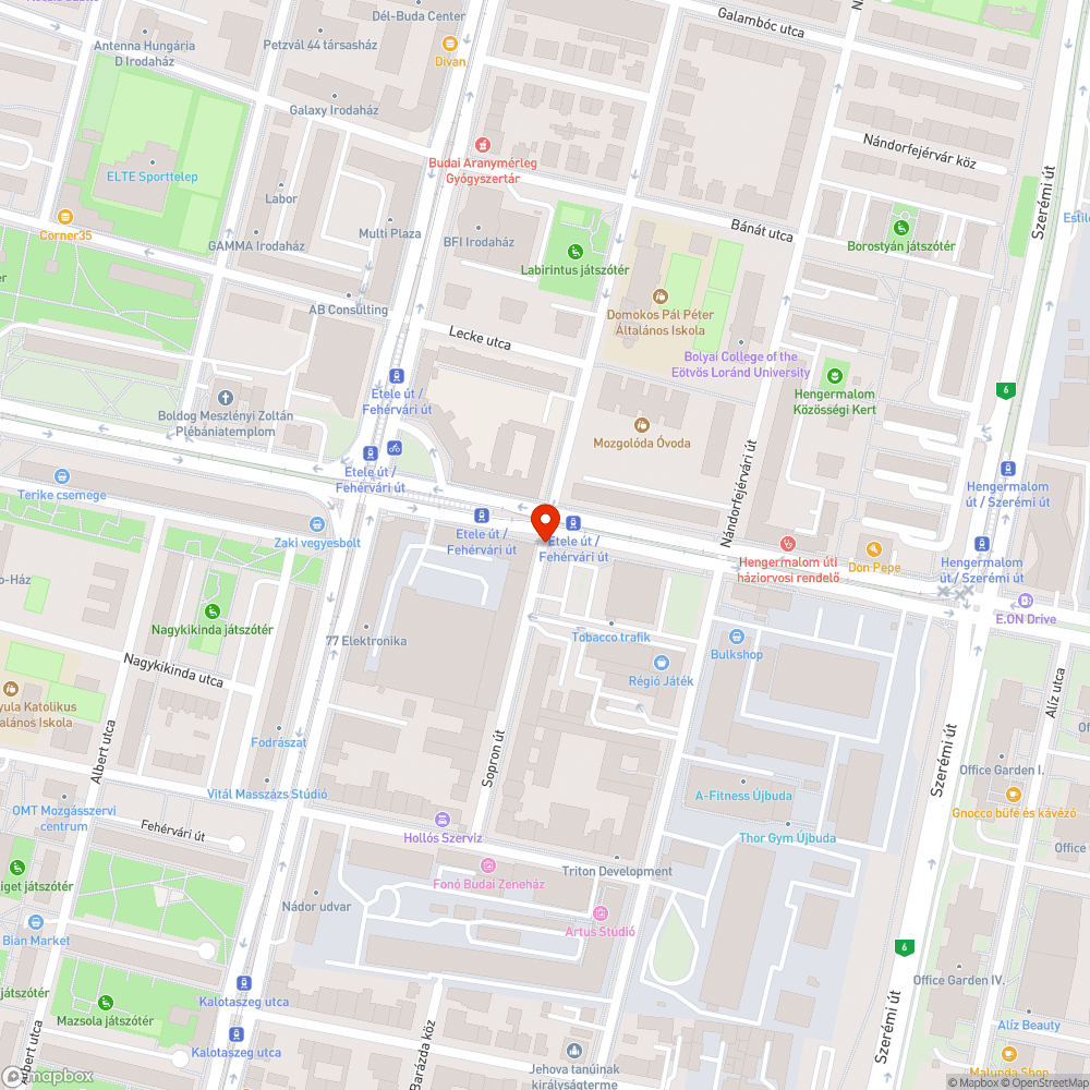 Szemét a Sopron utcánál bejelentés helye