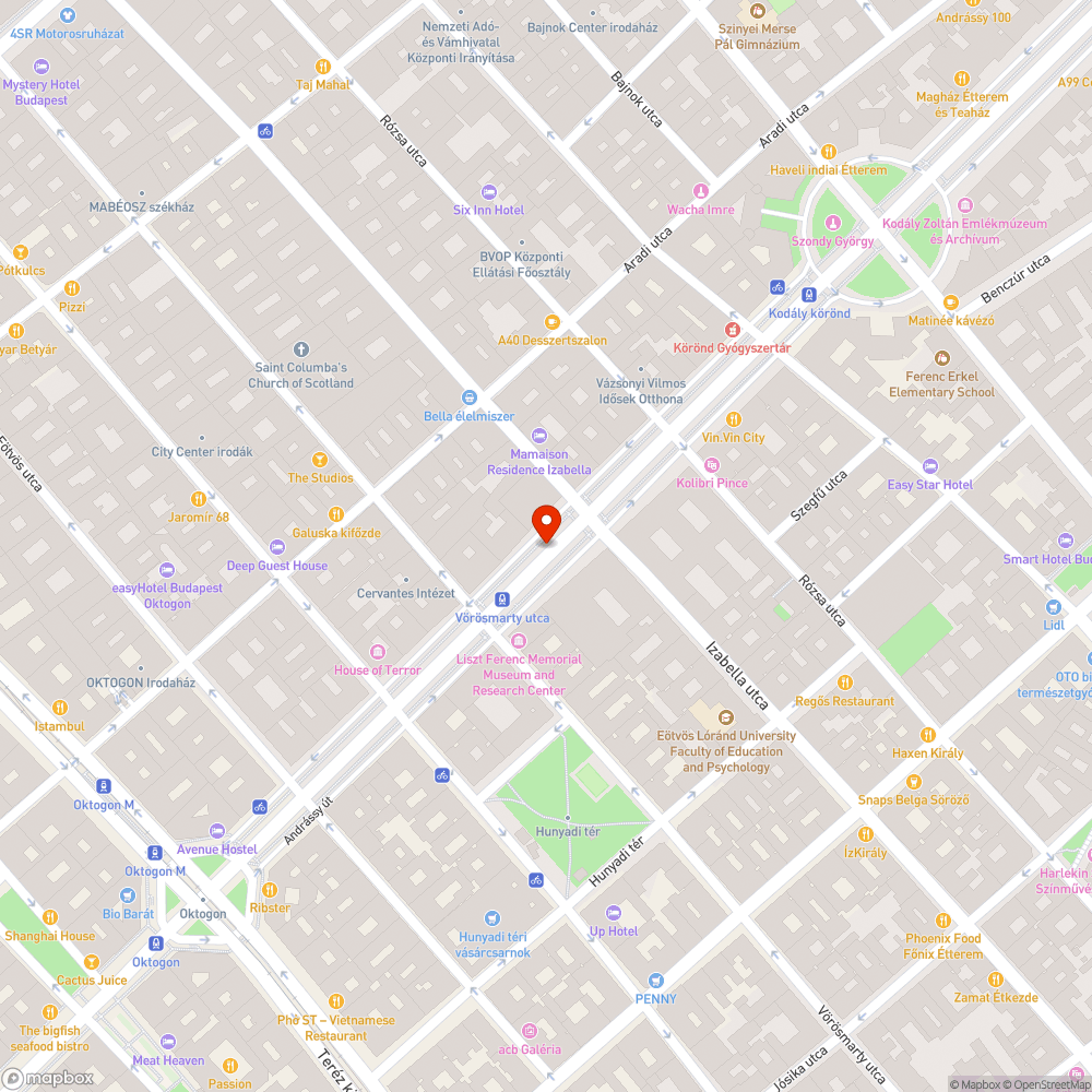 műfű az Andrássyn bejelentés helye