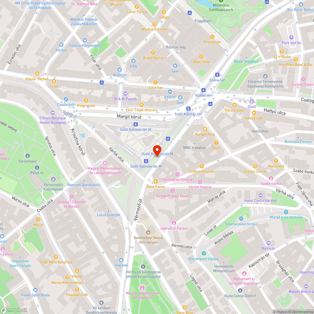 Graffitis fal (Széll Kálmán tér) bejelentés helye