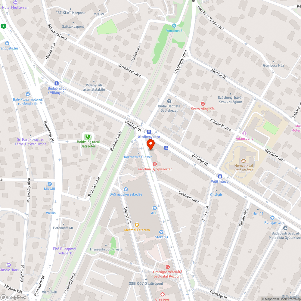 Elporladt távközlési fedlap a Karolina úton bejelentés helye