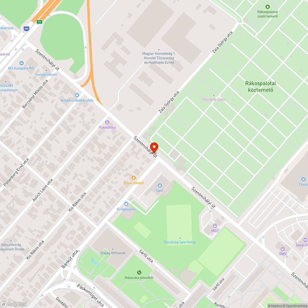 Hiányzik az egyik fényterelő bejelentés helye