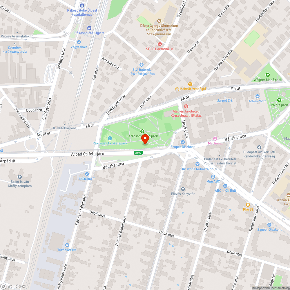 Gazos a felüljáró bejelentés helye