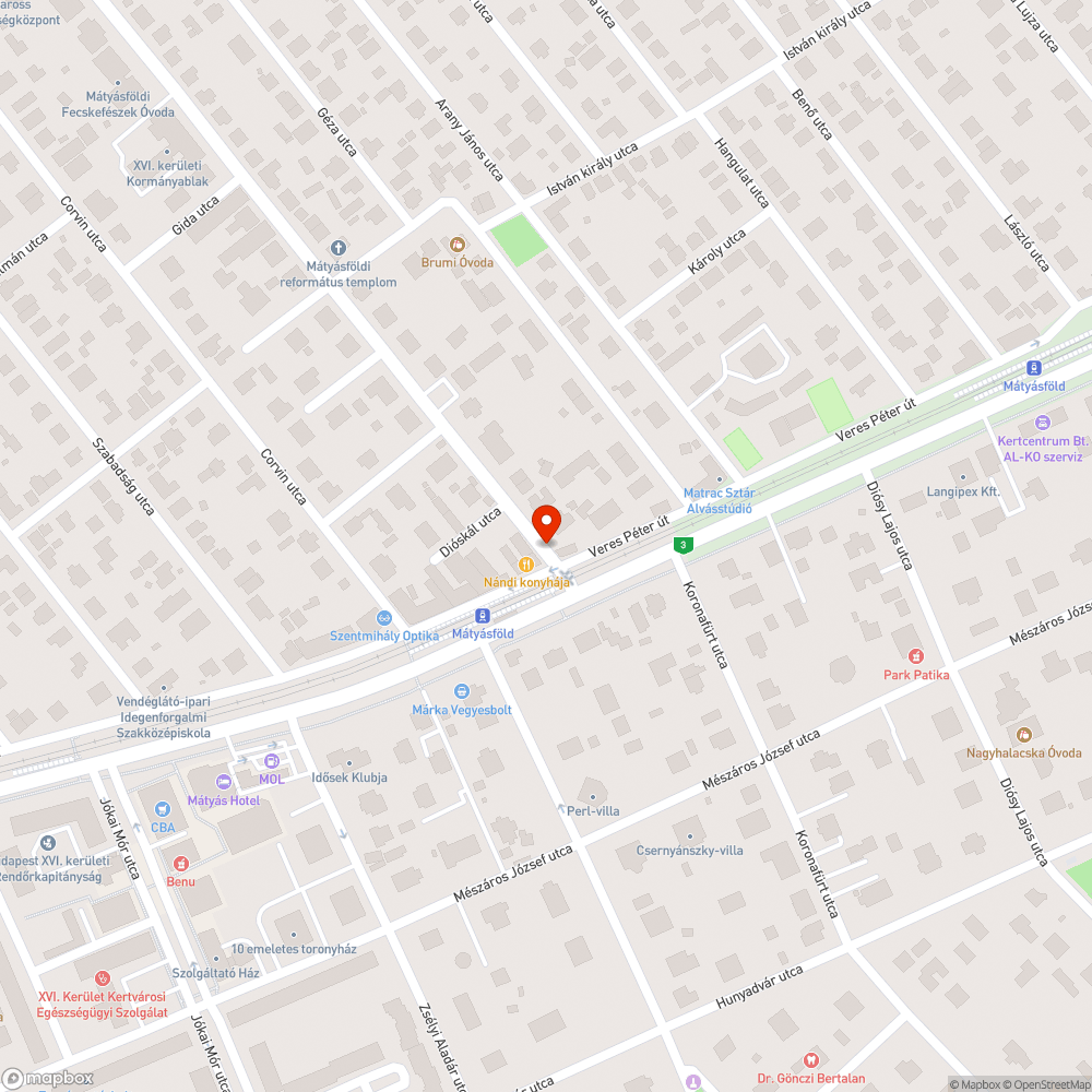 Töredezett fedél bejelentés helye