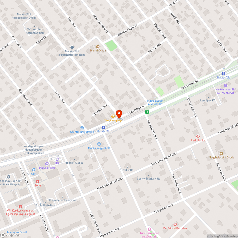 Nagyon magas bejelentés helye