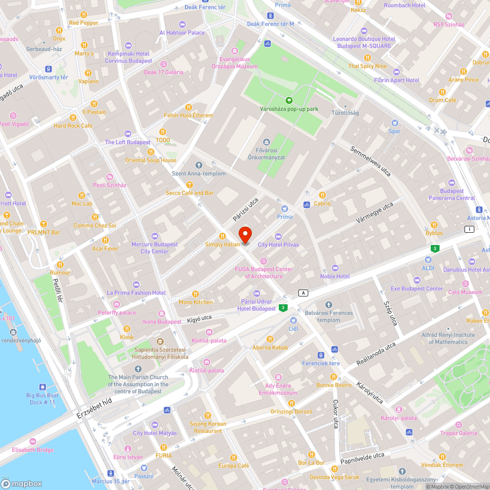 Nem működő vízesés bejelentés helye