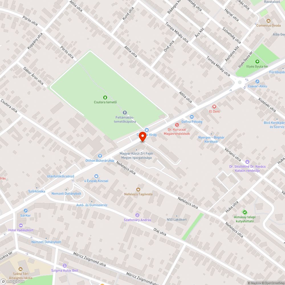 Járdára lógó ágak - Csutora temető bejelentés helye