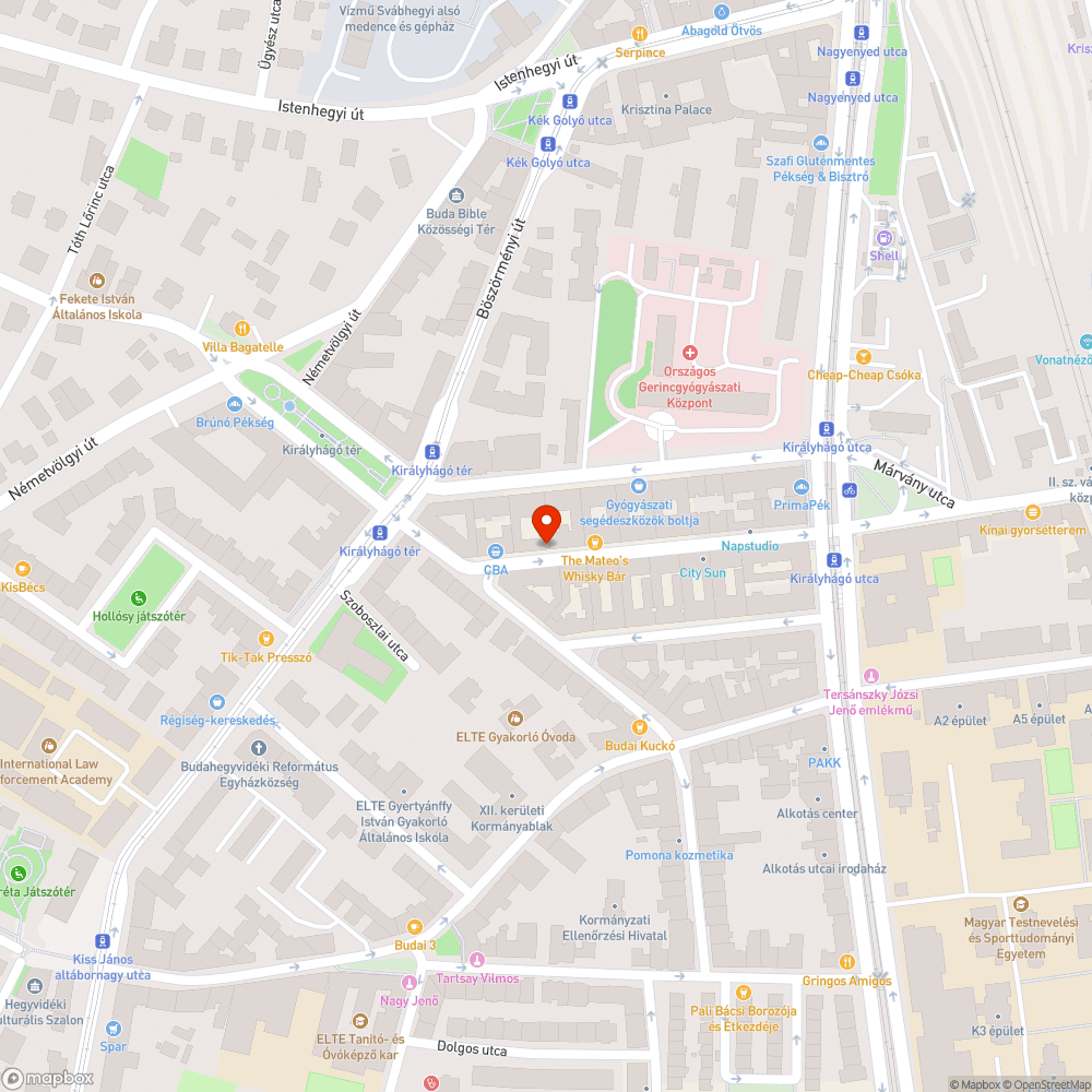 Sérült fedlap a Márvány utca 21 előtt bejelentés helye