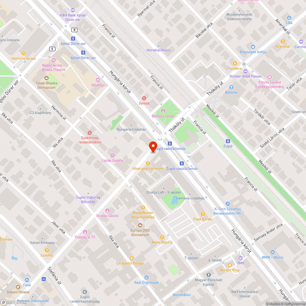 Hiányzó fa a Thököly úton bejelentés helye