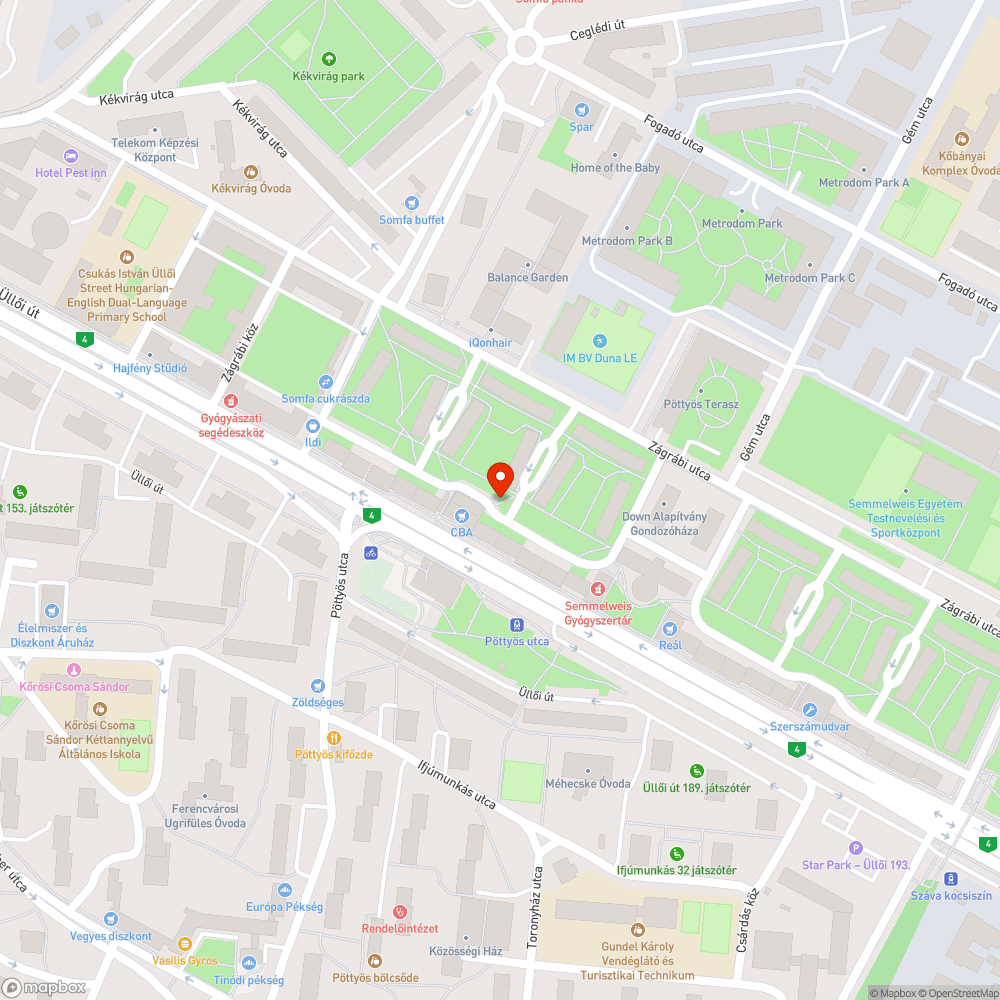 Kiszáradt fa - Szárnyas utca bejelentés helye