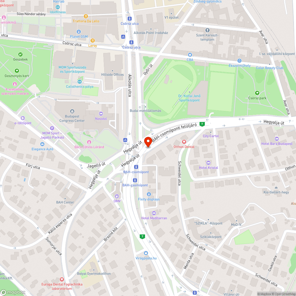 Lekopott gyalogos átkelőhely felfestés pótlása bejelentés helye