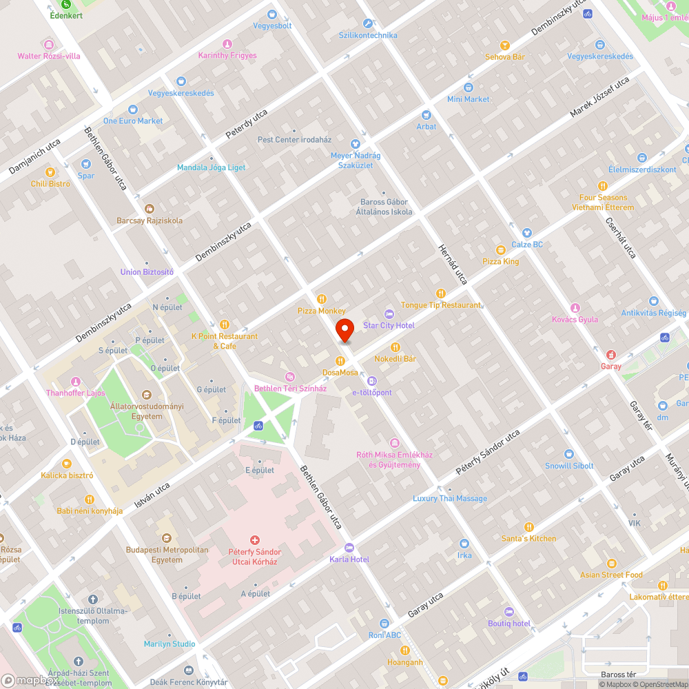 Elhagyott autó bejelentés helye