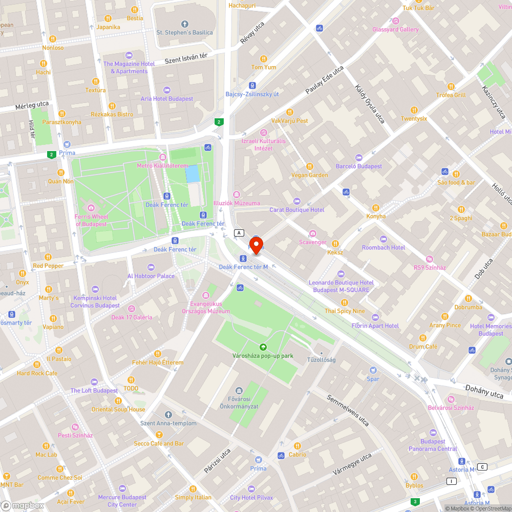 Firkás tábla (Deák tér) bejelentés helye