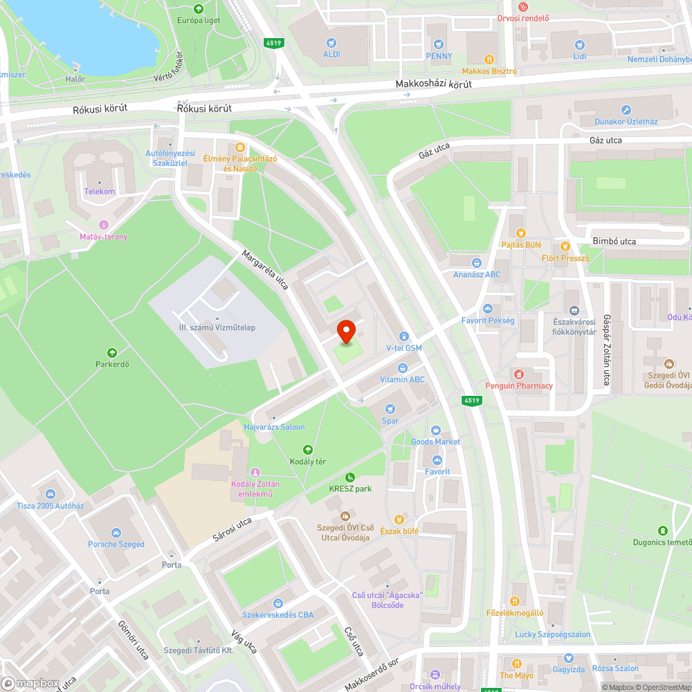 Kutyafuttató és környékének karbantartása bejelentés helye