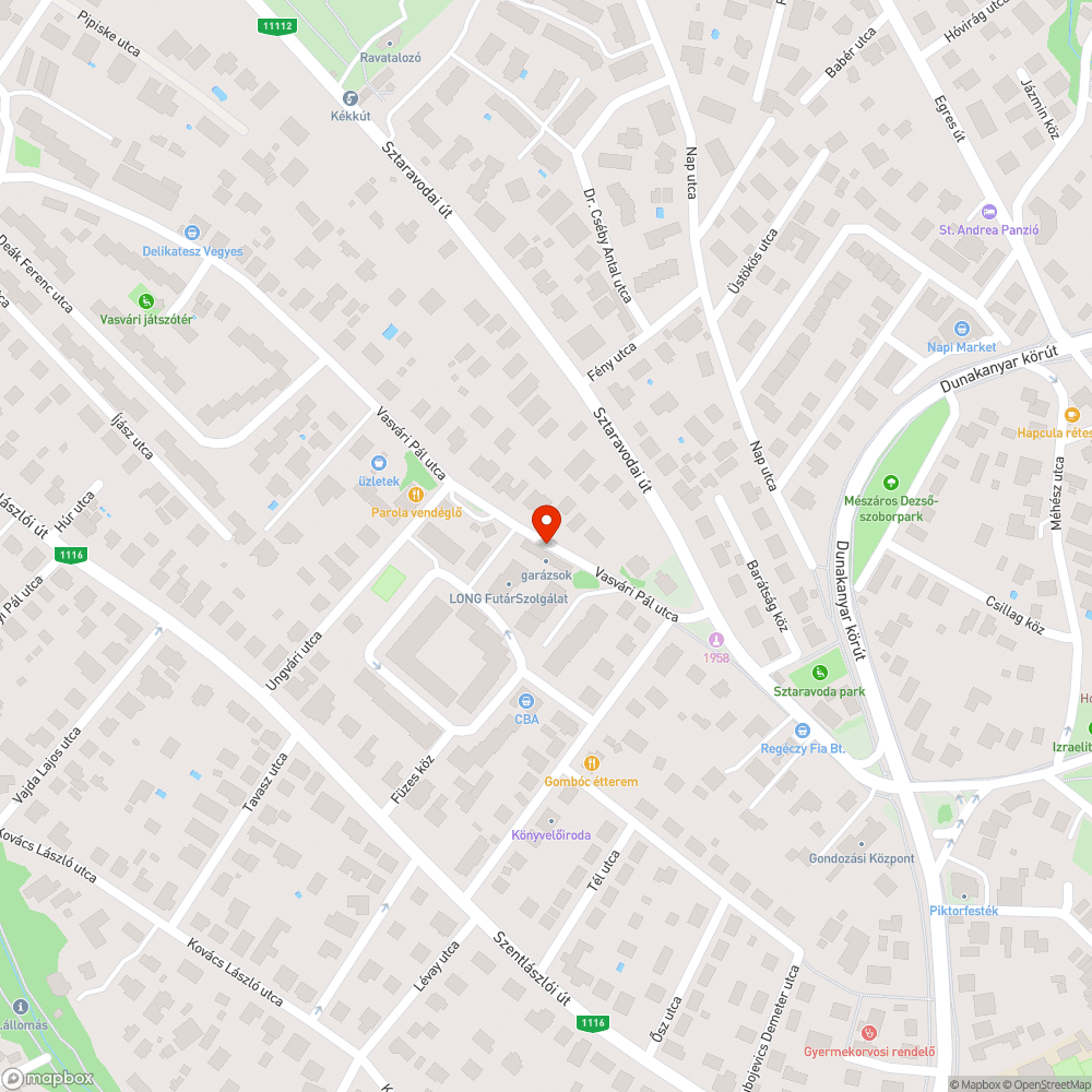 Közterületen tárolt jármű bejelentés helye