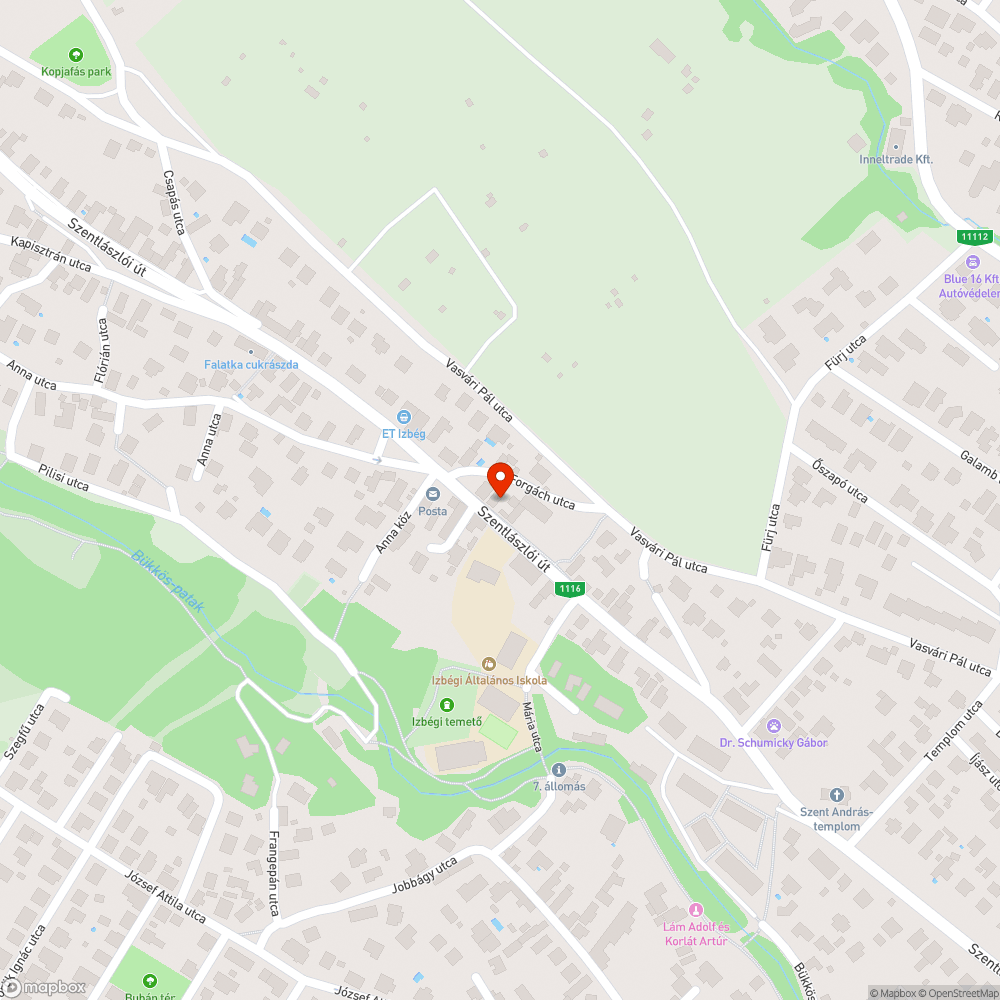 2 méteres gaz, zöldhulladék és szemét a Családsegítő Központnál bejelentés helye