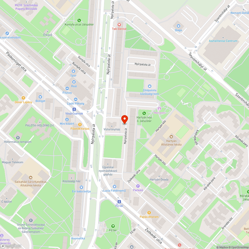 Magára hagyott autó bejelentés helye