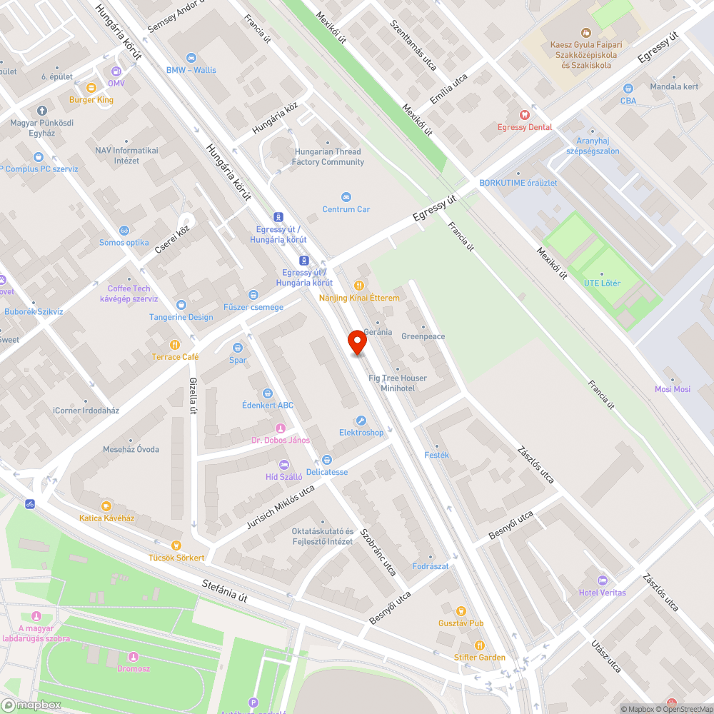 3 kerek, 3 négyzetes bejelentés helye