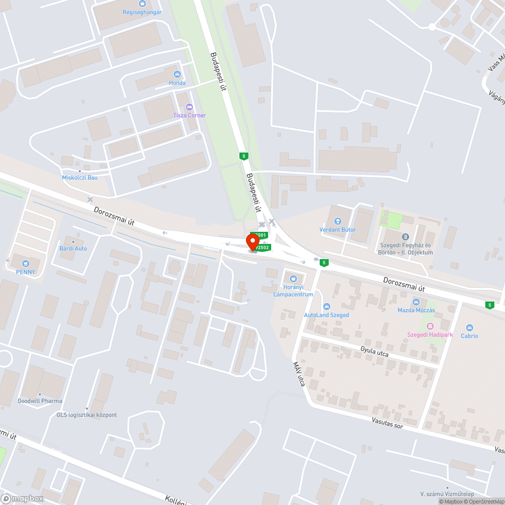 Víznyelő bejelentés helye