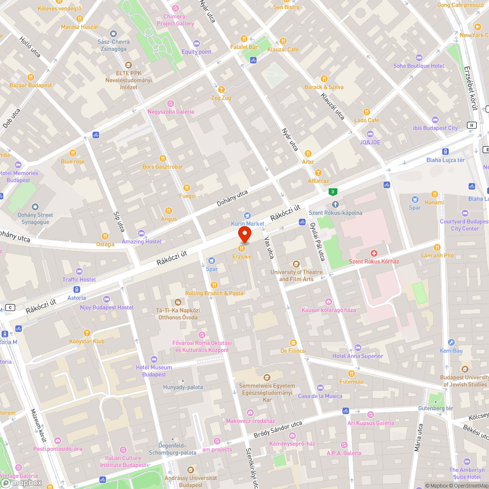 32 éve lejárt neonreklám a Rákóczi út 23 tetején bejelentés helye