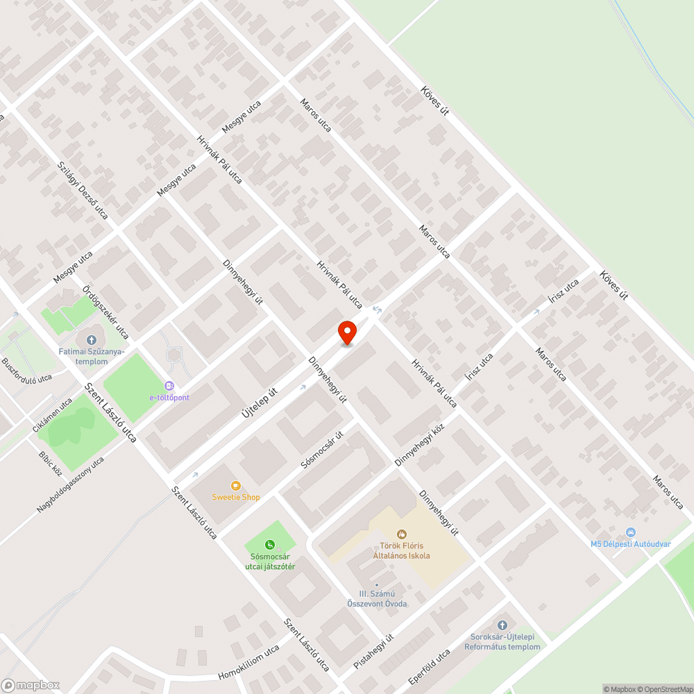 Újtelep út nincs takarítva bejelentés helye