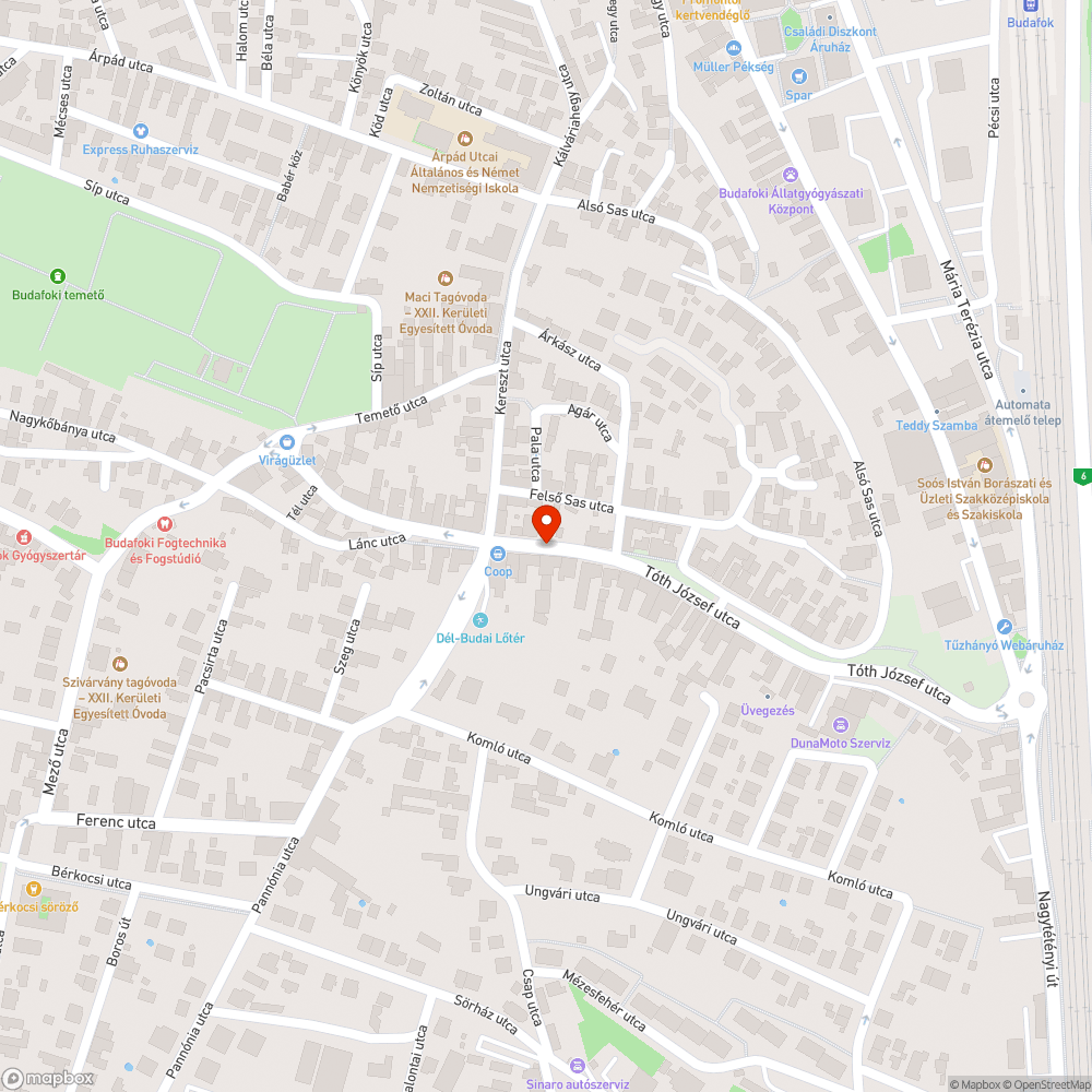 kátyú - 22. ker bejelentés helye