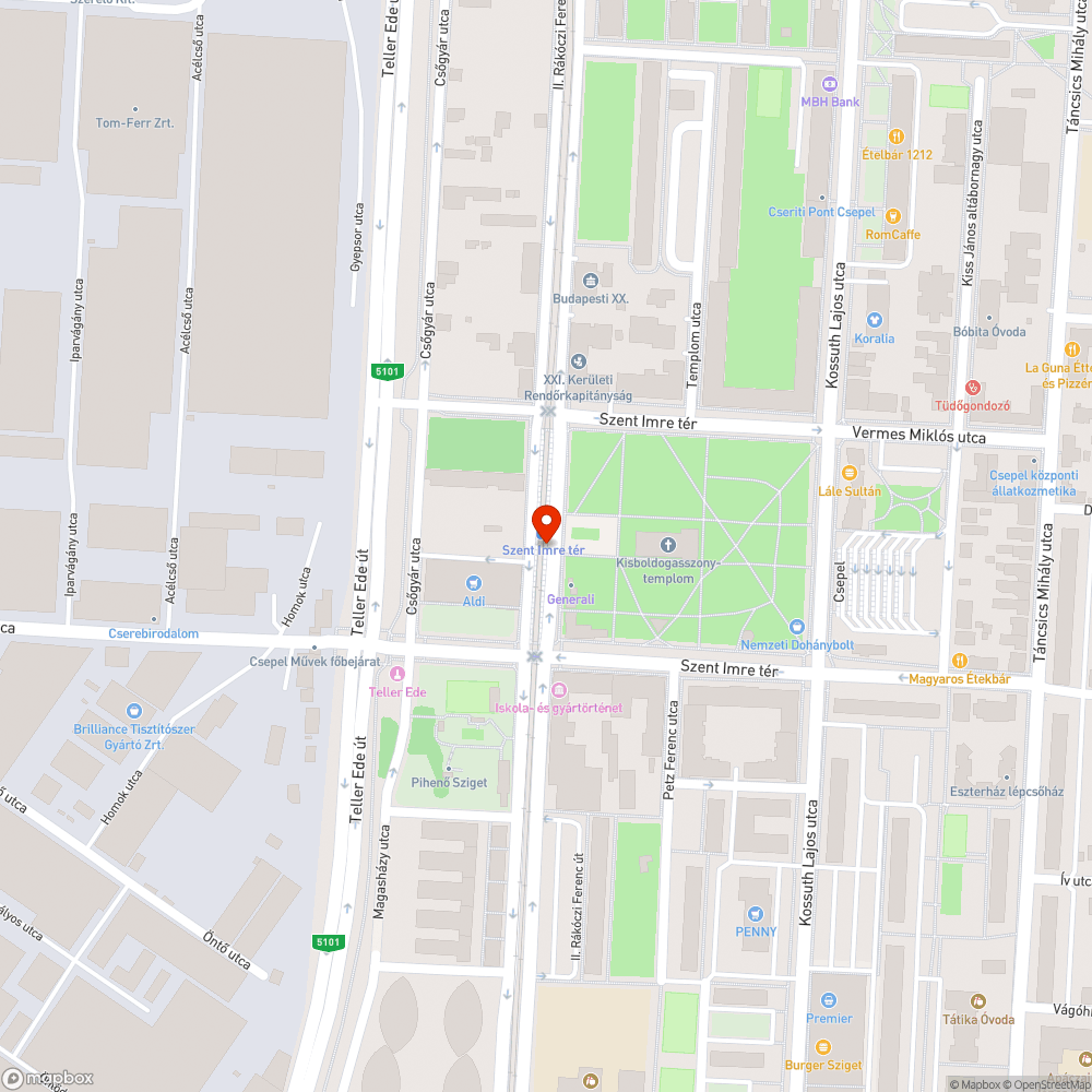 Szétesett pad bejelentés helye