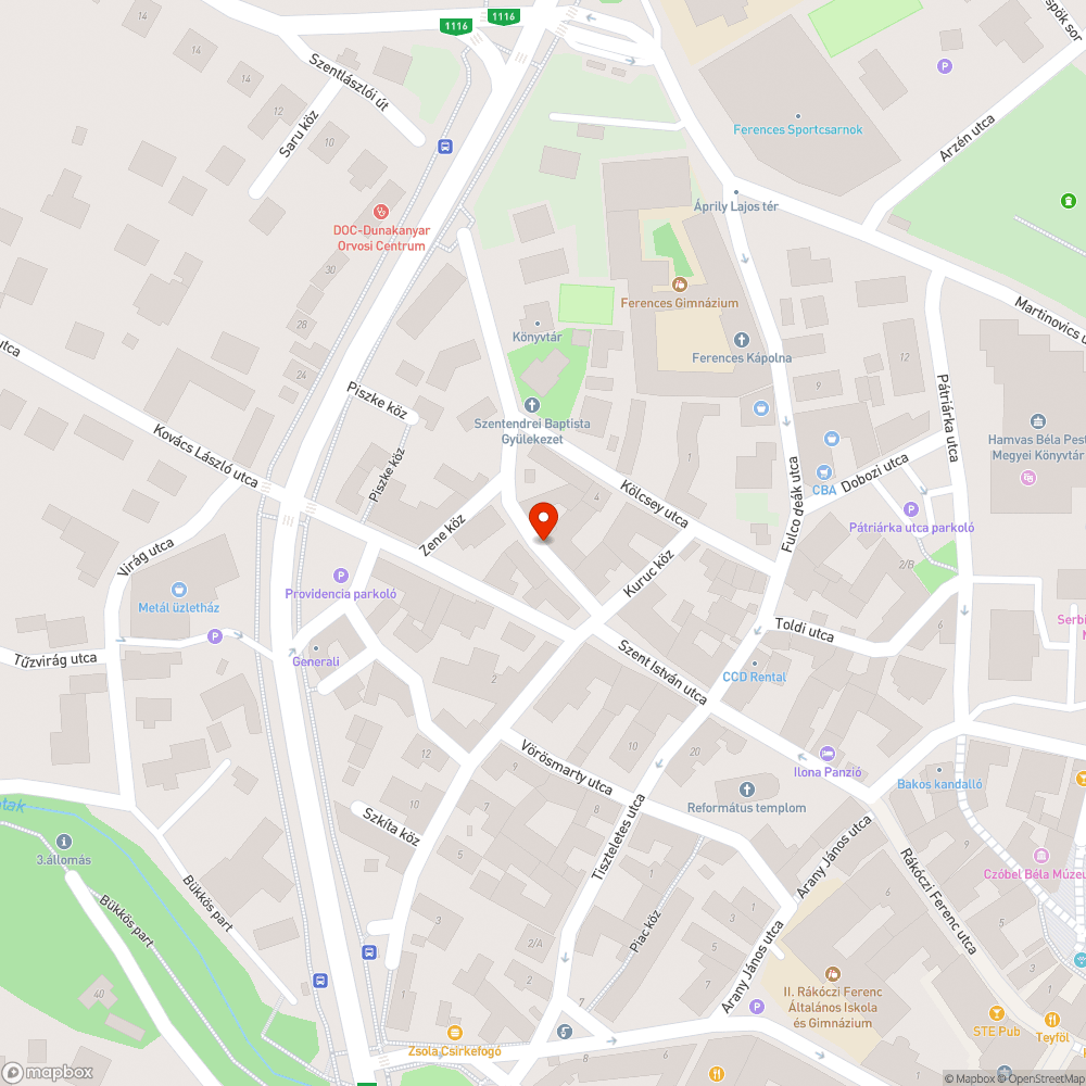 Napfényes délután is égnek a lámpák a Rákóczi utcában bejelentés helye