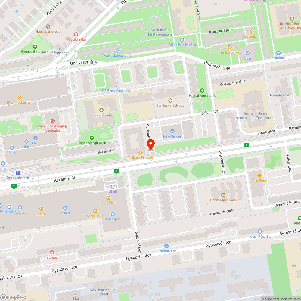 Rozsdás korlátok a HÉV mentén bejelentés helye